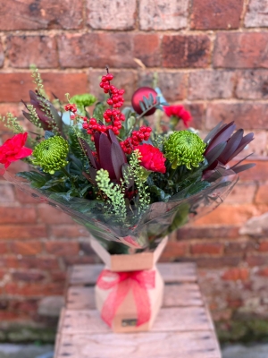 Red Christmas Hand Tied