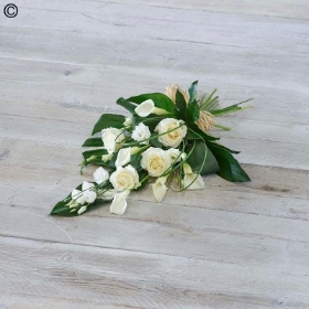 White Rose and Calla Lily Sheaf