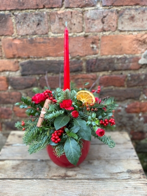 Christmas Candle Arrangement