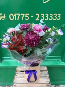 Autumn Pinks Hand Tied Bouquet