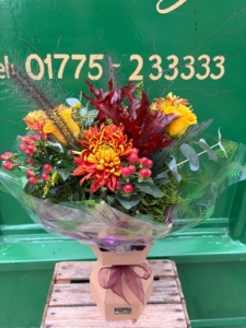 Autumnal 'Rust' Hand Tied Bouquet